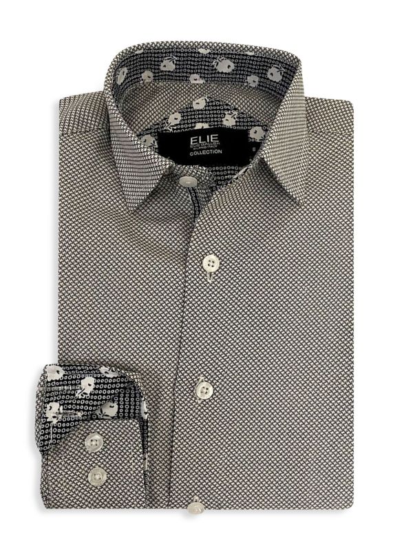 Elie Balleh Little Boy's Star-Print Dress Shirt